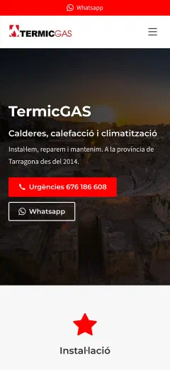 The same website, on a phone